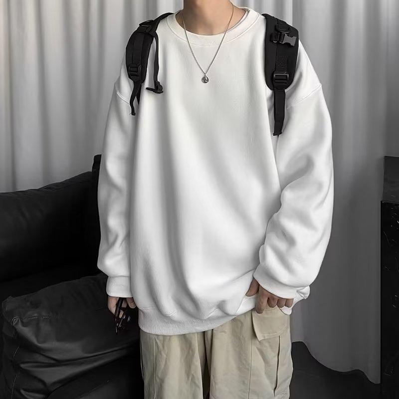 Tシャツ メンズ 長袖 裏起毛 スウェット 秋冬 インナー 暖かい 無地 ルーズフィット トレーナー トップス プルオーバー M L XL 2XL 3XL 4XL 5XL グレー ブラック ホワイト ブルー・カテゴリ: スウェット/トレーナー・スタイル: カジュアル・対象: メンズ・袖丈: 長袖・ネックライン: クルーネック・柄: 無地・厚さ: 厚手（裏起毛）・フィット: ルーズ・素材: ポリエステル・素材構成: ポリエステル96%以上・色: ダークグレー, ライトグレー, ブラック, ホワイト, ブルー・サイズ: M, L, XL, 2XL, 3XL, 4XL, 5XL・重さ: 約250〜300g・袖のタイプ: レギュラー・ポケット: なし
