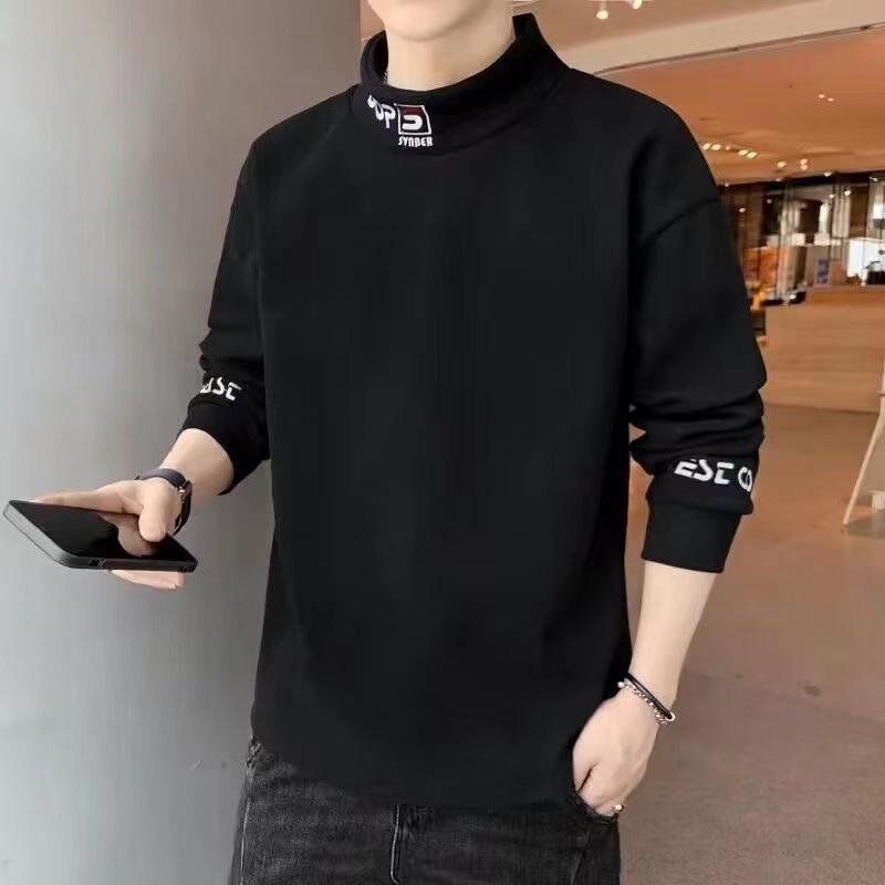 2個セットスウェット メンズ 裏起毛 防寒 ハーフハイネック トップス 長袖 Tシャツ ポリエステル 部屋着 スポーツ 秋冬 ブラック ブルー カーキ・スタイル: スポーツカジュアル・対象: .成人男性・種類: プルオーバー・襟の形: スタンドカラー・袖丈: 長袖・フード: なし・厚さ: 裏起毛・素材: ポリエステル繊維・素材の割合: 91-95%・柄: 文字プリント・シルエット: スリム・ポケット: スラッシュポケット・色: ブラック.ブルー.カーキ・サイズ: M.L.XL.2XL.3XL.4XL.5XL・重さ: 約180-250g