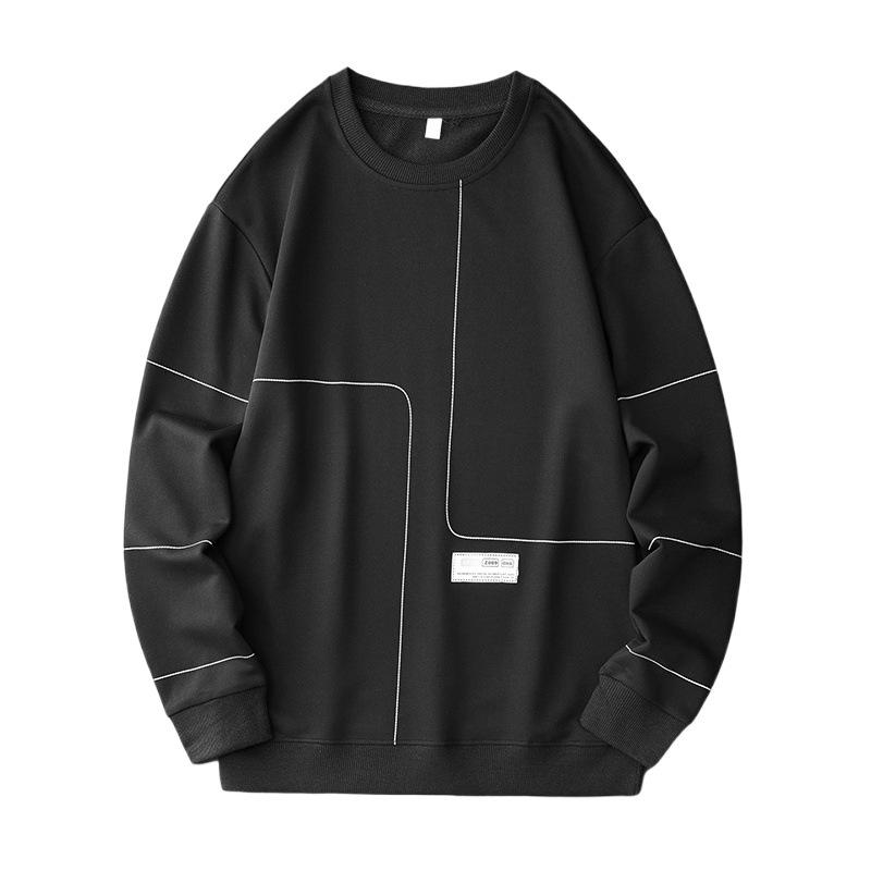 Other - スウェット メンズ トレーナー 裏起毛 秋冬 トップス 長袖 Tシャツ カットソー プルオーバー ゆったり 普段使い ルームウェア カジュアル ストリート ホワイト ブラック グレー(x2)
