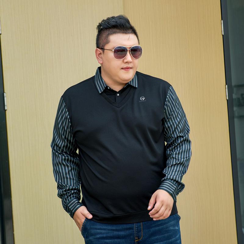 スウェット メンズ 男性用 大きいサイズ 長袖 Tシャツ ポロ襟 切り替え バイカラー 春秋 カジュアル 2XL 3XL 4XL 5XL 6XL 7XL