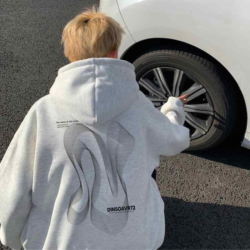 スウェット メンズ パーカー 秋冬 裏起毛 厚手 アメリカン hiphop レトロ オーバーサイズ ゆったり 酒 ..