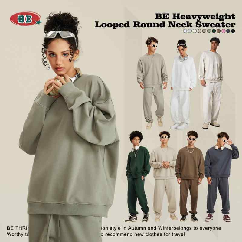 スウェット メンズ 男性用 トップス トレーナー 綿 無地 裏毛 クルーネック ルーズ ゆったり 大きめ 花..