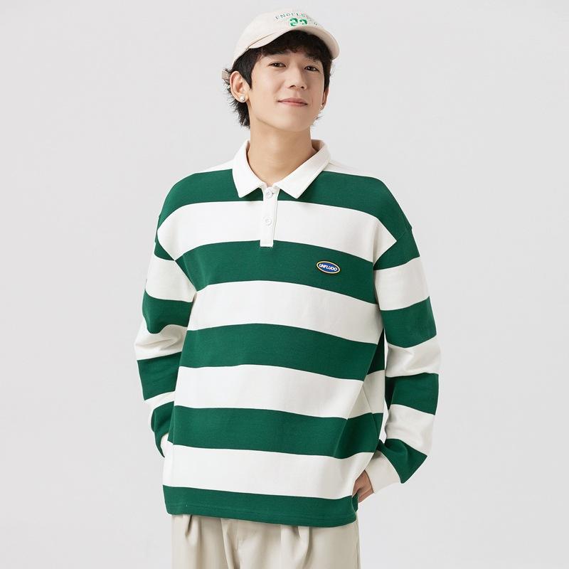 Tシャツ メンズ 男性用 長袖 ポロシャツ スウェット トレーナー ラウンドネック 配色 切り替え プルオーバー 秋冬 春秋 綿 カジュアル