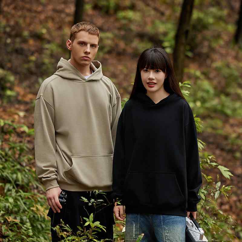 Rakuten - パーカー メンズ 男性用 トップス 長袖 コットン ゆったりサイズ 無地 秋冬 ストリート カジュアル 普段使い デイリーウェア ブラック系 グレー系 ブラウン系 ホワイト系 S M L XL 2XL 3XL