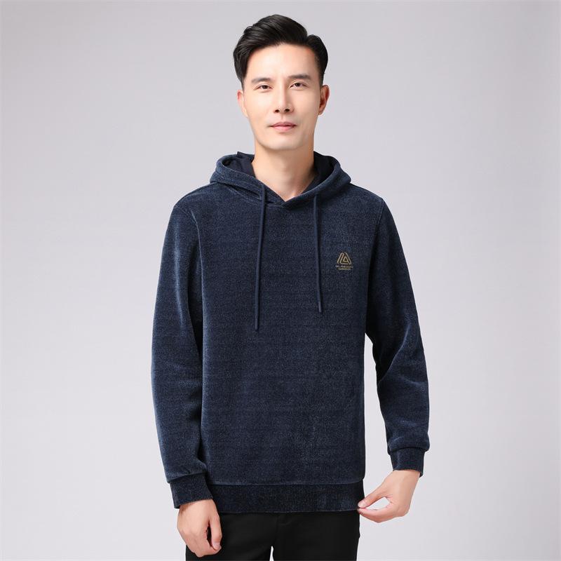 メンズ パーカー 長袖 裏起毛 無地 男性用 プルオーバー 秋冬 ポリエステル 普段使い 部屋着