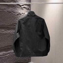 ジャケット メンズ 春秋 立襟 ワーク ウェア ビジネス カジュアル トップス 長袖 ポリエステル 耐摩耗性 吸湿速乾 ブラック ベージュ グリーン(4)