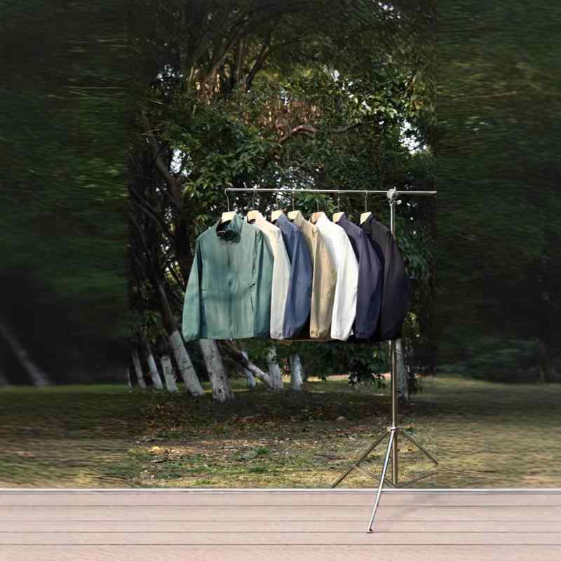 ジャケット メンズ レディース アウトドア スポーツウェア 撥水 UVカット 薄手 軽量 通気性 立襟 ブルゾン ジャンパー 春夏 黒 緑 青 白 グレー 茶