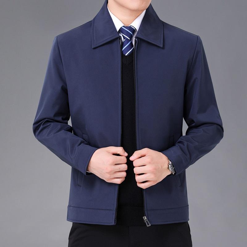 Other - ジャケット 男性用 紳士服 春秋 アウター 襟付き 撥水 防風 防シワ ポリエステル ブラック ネイビー M L XL XXL XXXL