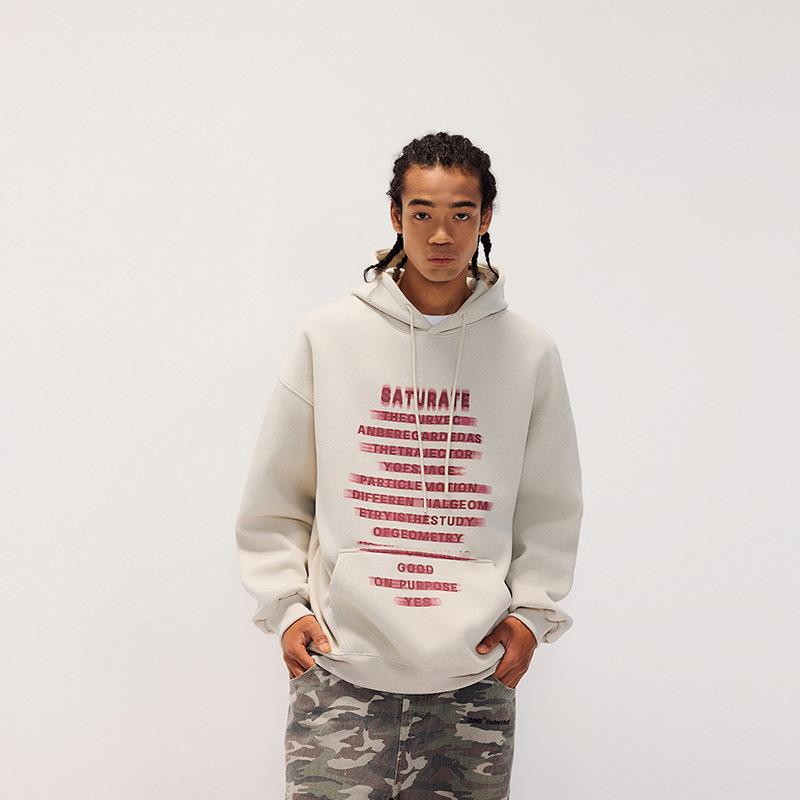 パーカー メンズ 日系 プリント コットン混紡 長袖 プルオーバー 部屋着 ルームウェア 春秋 浅グレー ..