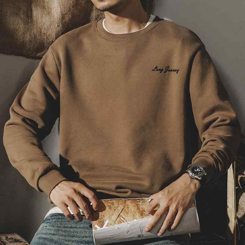 スウェット メンズ 春秋物 男性用 トップス トレーナー 綿混紡 オーバーサイズ ビッグシルエット カーキ グリーン
