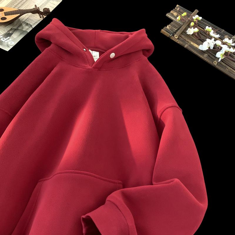 パーカー メンズ 秋冬 裏起毛 厚手 ヘビーウェイト フード付き 暖か 杏色 鉄グレー ワインレッド 茶緑 ..