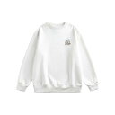Tシャツ メンズ レディース 長袖 トレーナー 春秋 トップス ラウンドネック プルオーバー ゆったり 無地 コットン混紡 ホワイト 墨グリーン