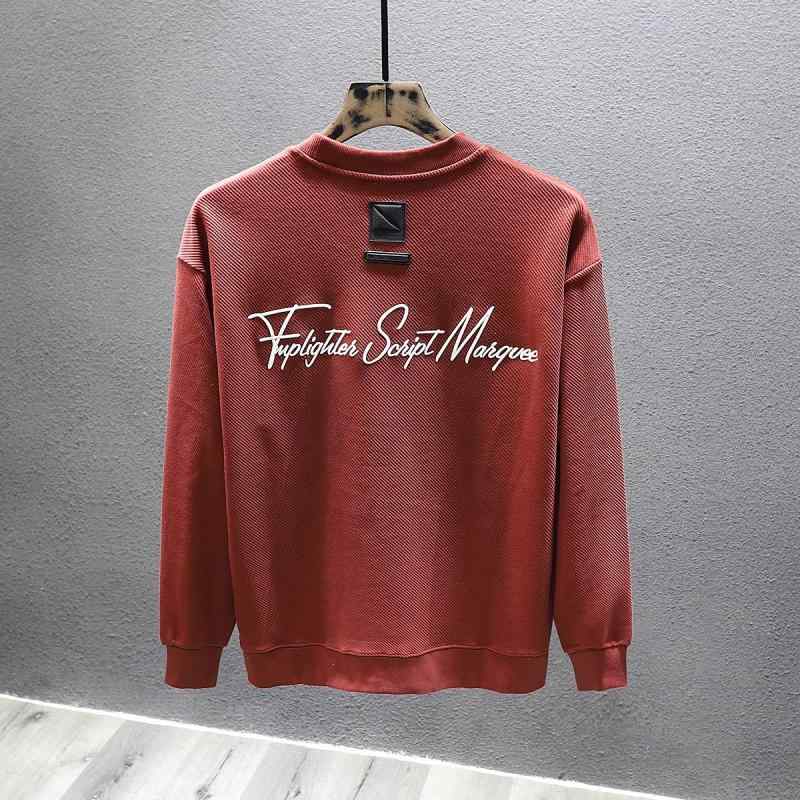 スウェット メンズ 男性用 トップス 春秋 長袖 コットン プリント ゆったり ラウンドネック トレーナー..