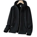 パーカー メンズ 秋冬 裏起毛 フード付き 厚手 ゆったり アウトドア 暖か 大きいサイズ ポリエステル 無地 黒 白 緑 紺