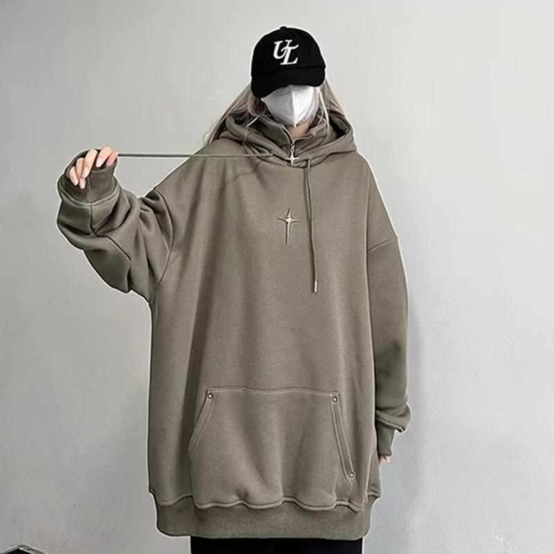 パーカー メンズ 男性用 トップス 秋冬 裏起毛 無地 長袖 プルオーバー フード付き ブラック 黒 伸縮性 ゆったり 普段使い カジュアル