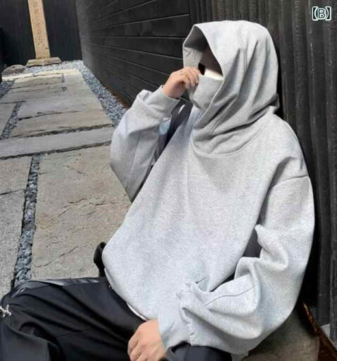 スウェット メンズ 裏起毛 パーカー 秋冬 ゆるだぼ 配色 切り替え フード付き プルオーバー トップス 長袖 カットソー 部屋着 ルームウェア スエット トレーナー カンガルーポケット