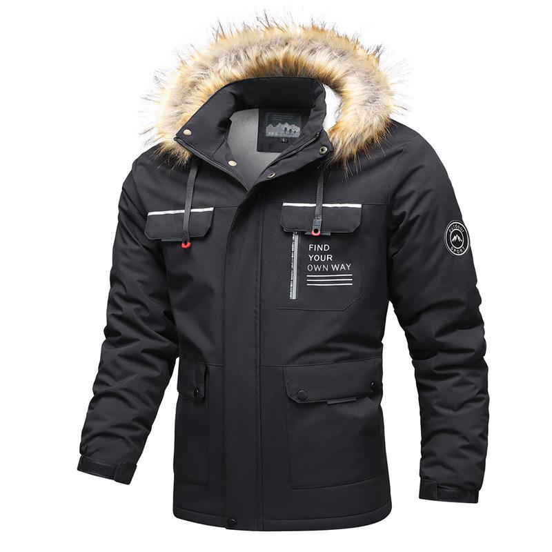 ジャケット メンズ 男性用 秋冬 裏起毛 防寒 防風 アウター ジャンパー ブルゾン スリムフィット 無地 ブラック アイボリー カーキ ワインレッド 普段使い カジュアル バイク