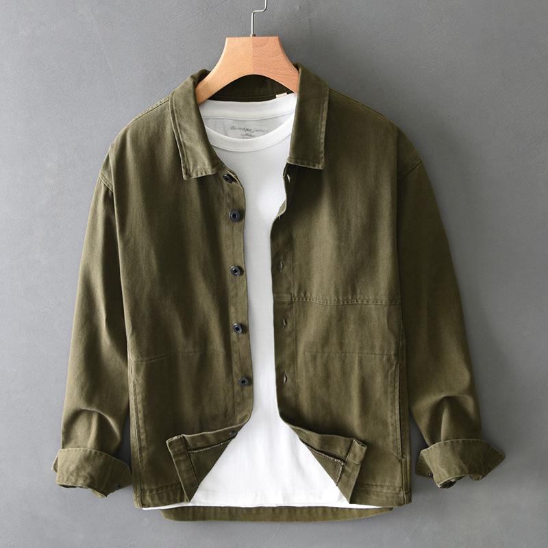 2個セットシャツ メンズ 男性用 長袖 コットン ネルシャツ カジュアルシャツ 春秋 日式 复古 宽松 翻领 宝藍 军灰・カテゴリ: シャツ・スタイル: 日本式レトロ・型番: Z882・ネックライン: 襟付き・フィット: ゆったり・フード: なし・・柄: 無地・対象: 若者・素材: 綿・袖丈: 長袖・カラー: ブルー.グレー・サイズ: M.L.XL.XXL.XXXL.XXXXL
