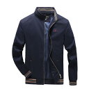 ジャケット メンズ 男性用 ブルゾン コットン 立襟 ビジネス カジュアル アウター ジャンパー 普段使い スプリングコート M L XL 2L 3L 4L 5L