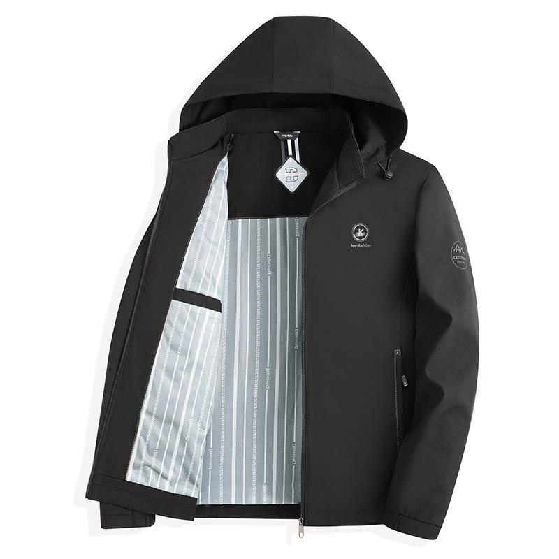 ジャケット 男性用 防風 紳士服 ブルゾン ジャンパー アウター 立襟 無地 ポリエステル 春秋 黒 紺 カーキ・商品カテゴリ: ジャケット・スタイル: ベーシック・対象: 35歳以上・襟型: スタンドカラー・フィット: ルーズ・前立て: ジッパー・フード: あり・・柄: 無地・誤差範囲: 1-3cm・対象者: ミドルエイジ・生地: 化繊混紡・主な素材: ポリエステル・裏地: ポリエステル・裏地成分: ポリエステル46%・シーン: 日常・ディテール: プリント・裾のデザイン: ラウンド・加工: アイロン不要・着丈: レギュラー・ポケット: サイドシームポケット・着方: アウター・袖丈: 長袖・袖型: 通常袖・対象年齢: 成人・対象性別: 男性・色: ブラック.ネイビー.カーキ・サイズ: 170.175.180.185.190.195・素材機能: 防風