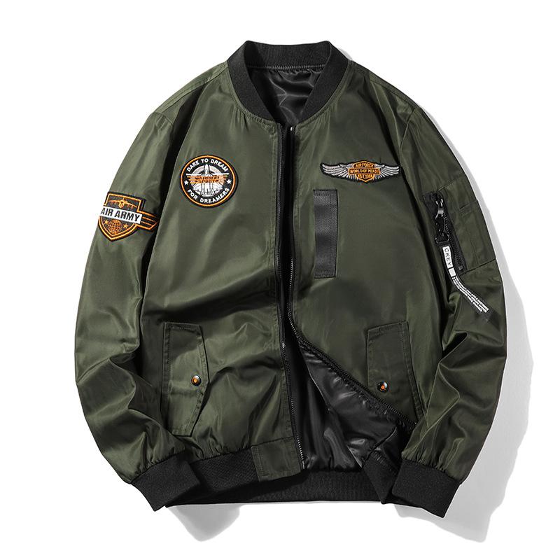 ジャケット メンズ 男性用 スタンドカラー 野球服 ジャンパー フライトジャケット 中綿 保温 リバーシブル アウター 伸縮性