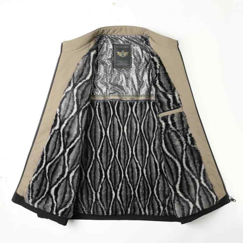 ジャケット メンズ 男性用 秋冬 立襟 中綿 厚手 ビジネス カジュアル 冬 アウター ウェア 多ポケット 普段使い 防寒 紳士服 聚酯纤维 紺色 黒 カーキ