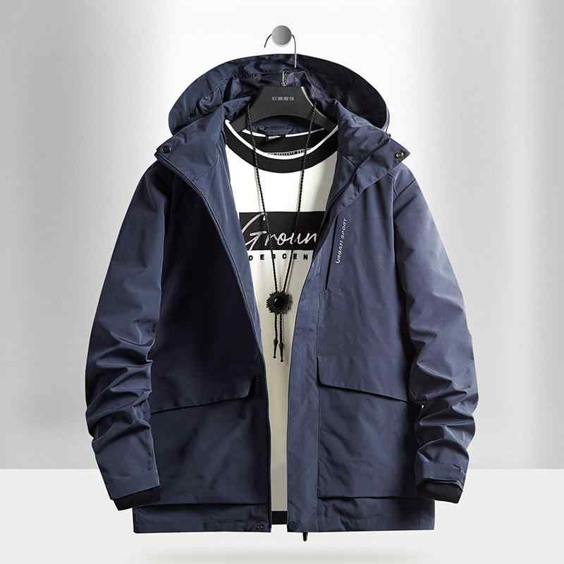 ジャケット 男性用 ブルゾン 防水 防風 アウトドア ウェア 春秋 ジャンパー 韓国 大きいサイズ 無地 長袖 多機能 カジュアル スタイル