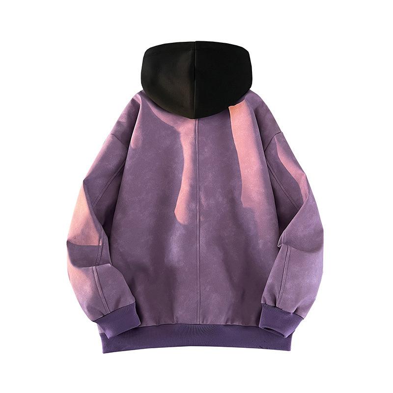 ジャケット メンズ 男性用 防水 防風 アウター 春秋 薄手 ワークジャケット ストリート カジュアル ポリエステル ブラック グリーン パープル