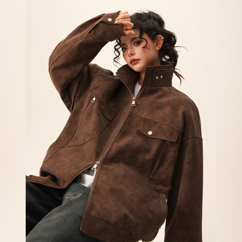 ジャケット メンズ 男性用 レザージャケット ブルゾン 春秋 ライダースジャケット PUレザー ゆったり 防風 耐摩耗 ブラック グレー ブラウン カーキ