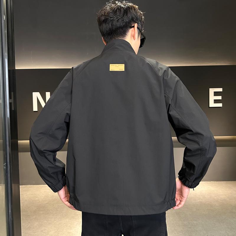 ジャケット メンズ 男性用 ブルゾン 春秋 薄手 立ち襟 防風 撥水 アウター ジャンパー カジュアル ミリタリー 普段使い