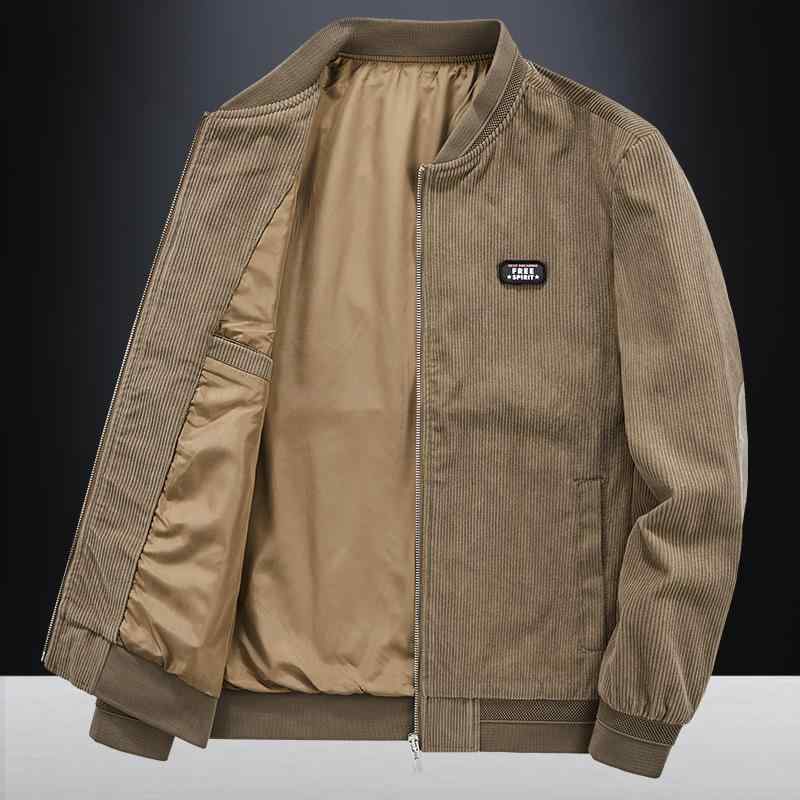 ジャケット メンズ 男性用 コーデュロイ ブルゾン レトロ 野球襟 ライトアウター 若者 普段使い 軽ビジネス 春秋 伸縮性 通気性 キャメル ベージュ グレー ブラック 黒 グリーン M L XL 2XL 3XL 4XL・商品カテゴリ: ジャケット・スタイル: カジュアル・ネックライン: ノーカラー・シルエット: ルーズ・フロント: ジッパー・フード: なし・厚さ: 薄手・柄: 無地・対象年齢: 若者・対象: メンズ・素材: ポリエステル・素材構成比: ・シーン: カジュアル・ディテール: ポケット・袖丈: 長袖・袖のタイプ: レギュラー・着丈: レギュラー丈・色: キャメル.グレー.ブラック.モスグリーン・サイズ: M.L.XL.2XL.3XL.4XL