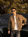 ジャケット メンズ 男性用 ブルゾン ライトアウター ショート丈 立襟 コーデュロイ ワーク ウェア 茶色 ブラウン 黒 ブラック 耐摩耗性