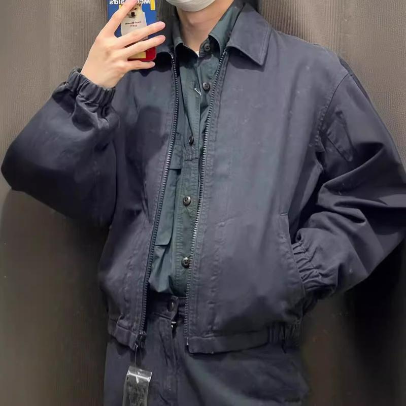 ジャケット メンズ レディース ブルゾン 春物 ライトアウター 襟付き ゆったりサイズ オフホワイト キャメル ネイビー ブルー S M L XL