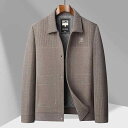 ジャケット 男性用 紳士服 ライトアウター スプリングコート 薄手 無地 ポリエステル混紡 カーキ ブラック ダークグレー