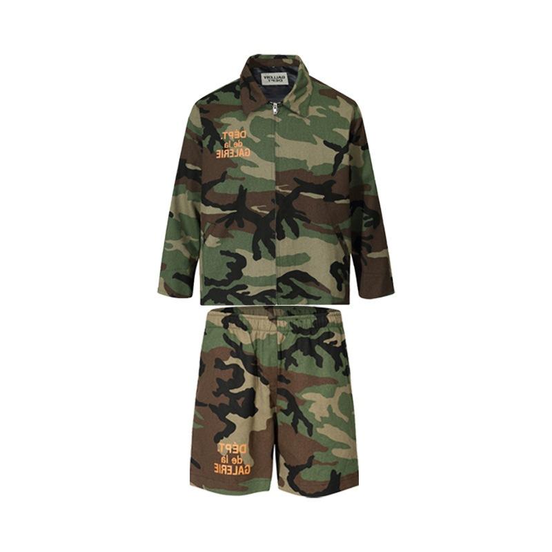 ジャケット メンズ コーチジャケット 迷彩柄 ロゴプリント ライトアウター ブルゾン ミリタリースタイル スポーティ 春秋