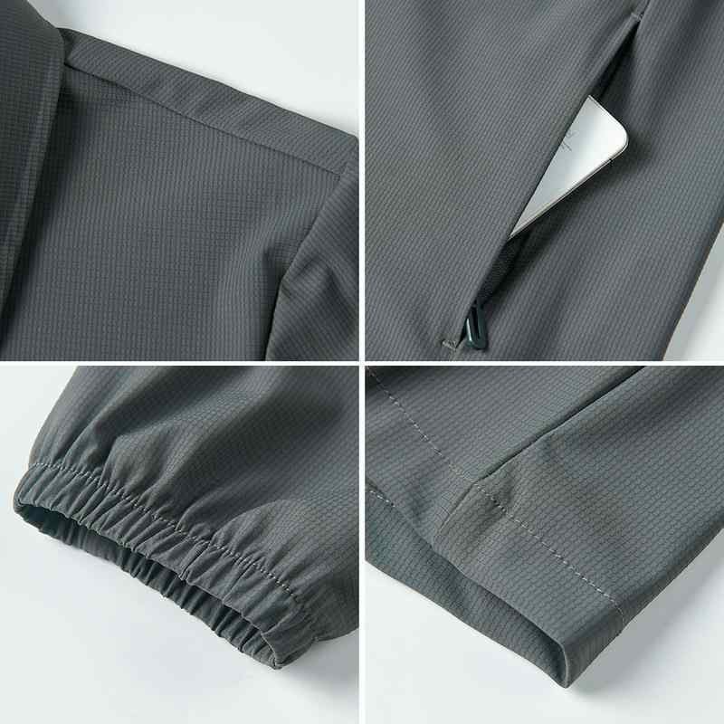 ジャケット 男性用 薄手 撥水 通気性 紫外線対策 ビジネス カジュアル グレー ブルー グリーン