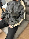 ジャケット 男性用 レトロ 配色 PUレザー ゆったり 長袖 ブルゾン 普段使い スプリングコート ブラック系