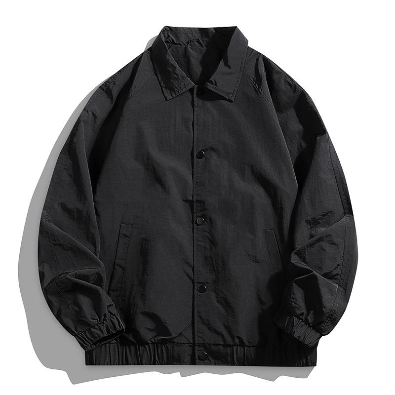 ジャケット メンズ 男性用 ブルゾン スタンドカラー コーデュロイ ブラック カーキ S M L XL 2XL 3XL展開 耐摩耗性 普段使い(x2)