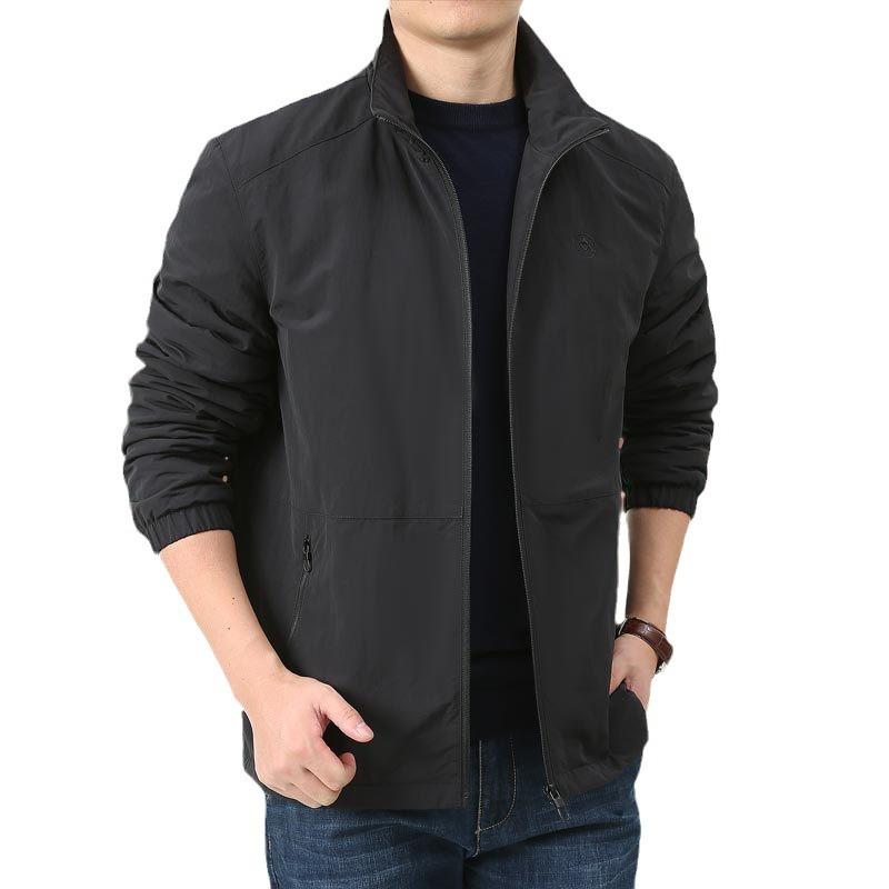 ジャケット メンズ 男性用 防寒 アウター 秋冬 立襟 撥水 耐摩耗 防風 纯色 カーキ 黒 ブラック アーミーグリーン 緑 グレー グレー ネイビー 紺色 大きいサイズ