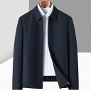 ジャケット 男性用 紳士服 アウター スプリングコート ミドルエイジ middle age 普段使い ポリエステル ブルー 紺色