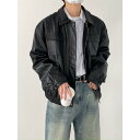 ジャケット 男性用 PUレザー ライダースジャケット 配色 春 スプリングコート 秋冬 長袖 襟付き M L XL 2XL ブラック 黒 ブラウン 茶色