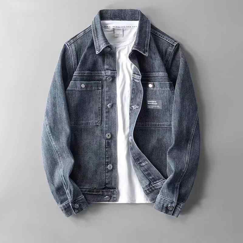 ジャケット メンズ デニム Gジャン ブルゾン ジャンパー アウター カジュアル 普段使い 秋物 コットン 翻襟 M L XL XXL XXXL XXXXL