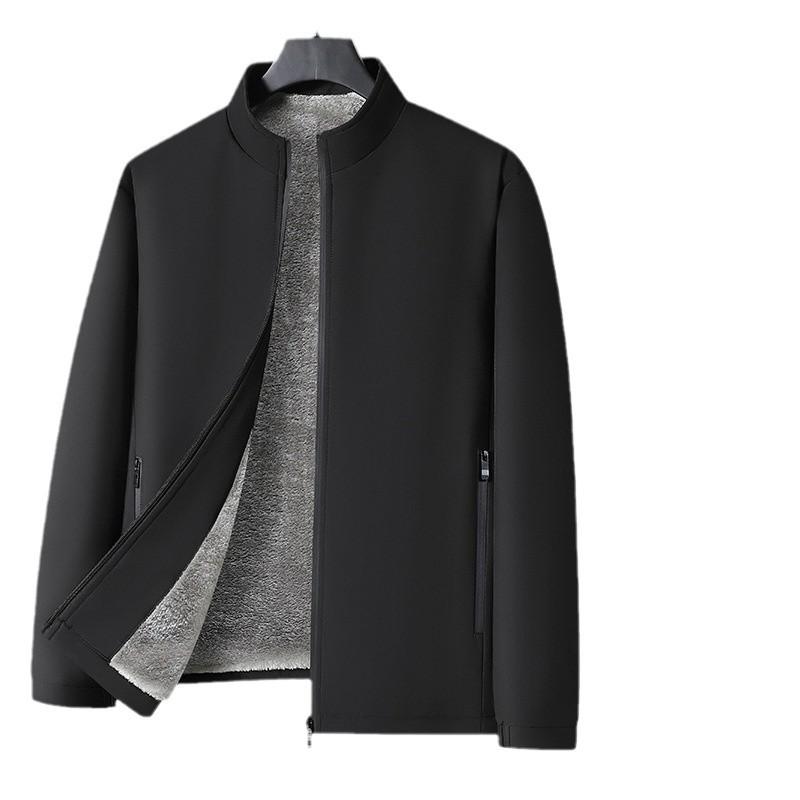 ジャケット 男性用 秋冬 裏起毛 厚手 ミドルエイジ シニア 防寒 あったか 普段使い アウター ジャンパ..