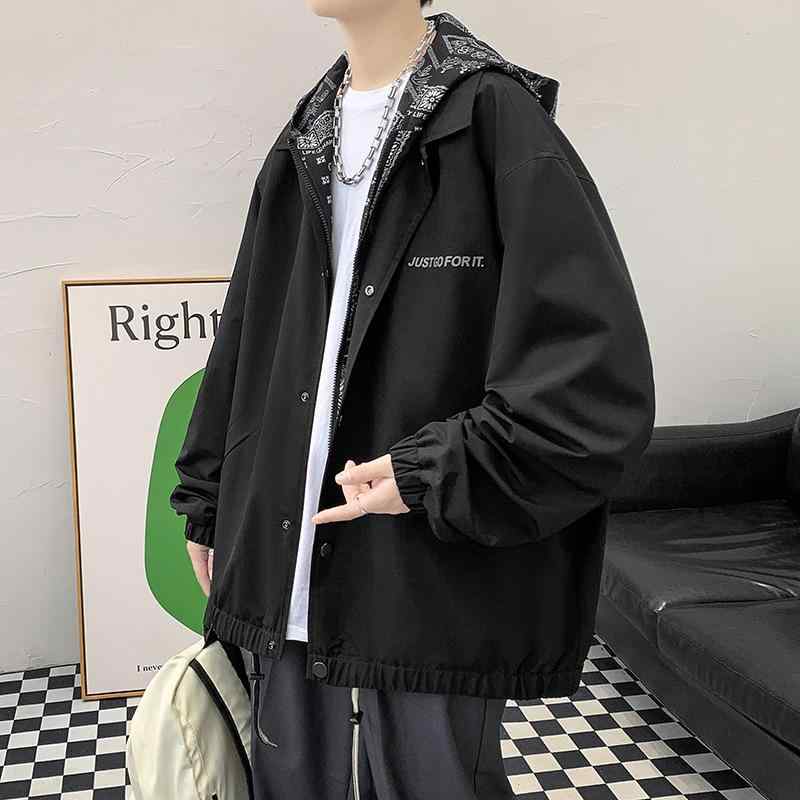 ジャケット メンズ 男性用 春秋 薄手 大きいサイズ ゆったり ミリタリー ワーク 無地 長袖 黒 カーキ ピンク系(x2)