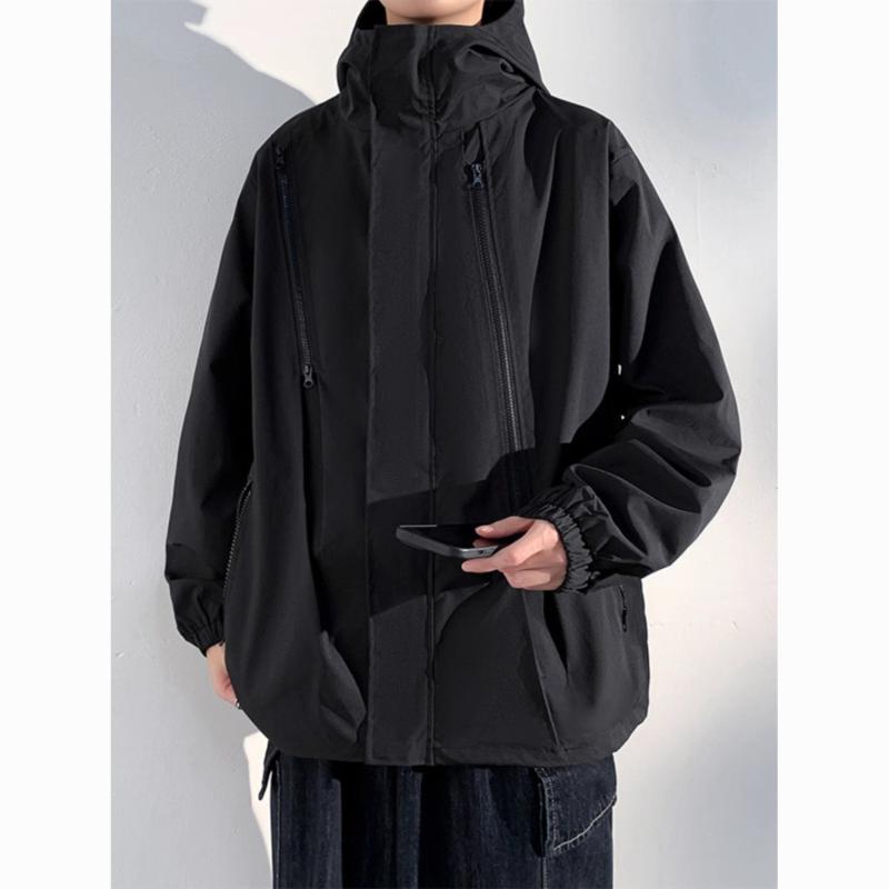 マウンテンパーカー メンズ 防水 防風 ジャケット アウトドアウェア 男性用 ブルゾン 春秋 黒 ブラック 登山 釣り キャンプ 運動着・素材機能: 防水.防風.防汚・カテゴリ: ジャケット・・対象: 若者・領型: 襟・フィット: 普通・前立て: ジッパー・フード: なし・・柄: 無地・誤差範囲: 1-3cm・生地: 化学繊維混紡・主素材: ポリエステル90%・裏地: ポリエステル90%・適用場面: 日常・デザイン: ジッパー・裾: ストレート・着丈: 標準・ポケット: サイド・着方: アウター・袖丈: 長袖・カラー: ブラック.コーヒー.レッド.カーキ.グリーン.パープル.ブラック(三合一)・サイズ: M.L.XL.2XL.3XL.4XL.5XL・袖のタイプ: 通常袖・対象年齢: 大人・性別: メンズ