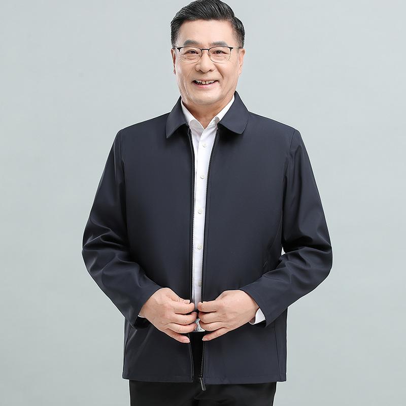 ジャケット 男性用 春秋 アウター ミドルエイジ シニア 紳士服 70代 撥水 防風 多ポケット ネイビー ブラック カーキ
