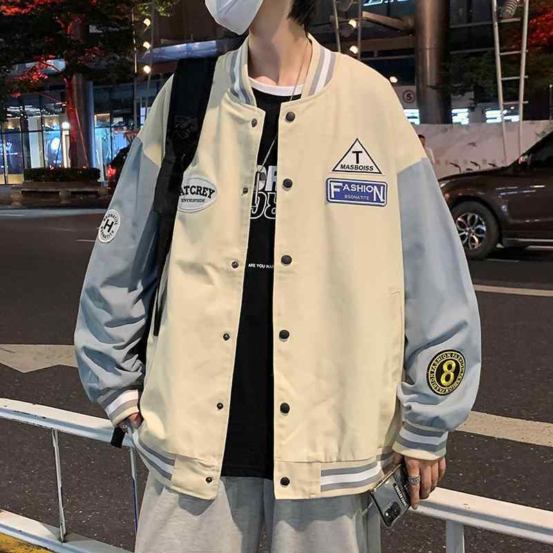 ジャケット メンズ スタジアムジャンパー 薄手 カジュアル スポーツウェア 秋 カーキ ブラック ブルー