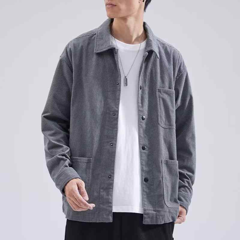 Rakuten - ジャケット メンズ アウター カジュアル ワークジャケット 長袖 春秋 薄手 撥水 防風 カーキ グレー グリーン
