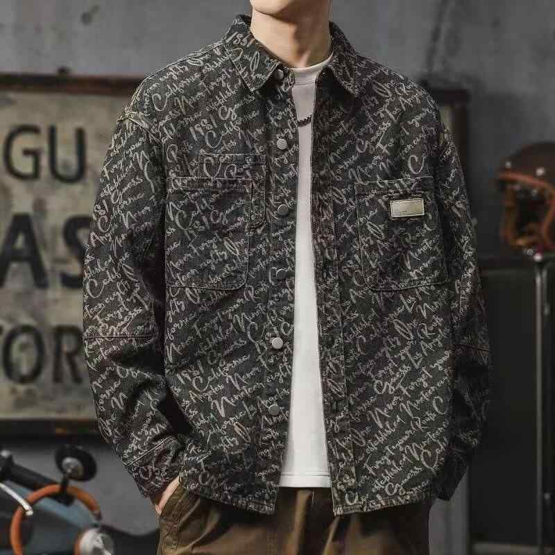 ジャケット メンズ デニムシャツ ウォッシュ加工 春秋 薄手 襟付き 長袖 カジュアル トップス M L XL 2XL 3XL