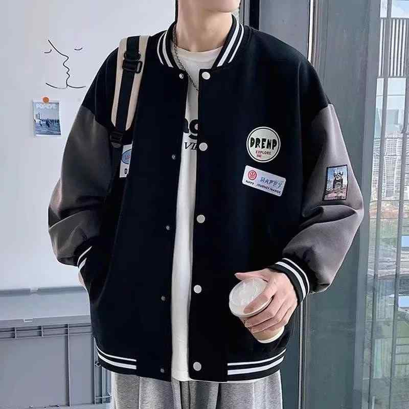 ジャケット 男性用 ゆったり カジュアル ブルゾン ポリエステル ブラック スタイル M L XL XXL XXXL・素材: ポリエステル75%・カテゴリ: ジャケット・・フィット: ゆったり・フード: なし・・対象: 青少年.成人・性別: メンズ・カラー: ブラック・サイズ: M.L.XL.XXL.XXXL